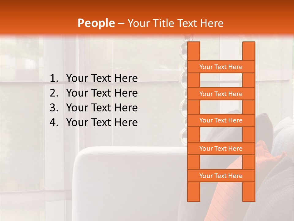 Living Room Domestic Home PowerPoint Template