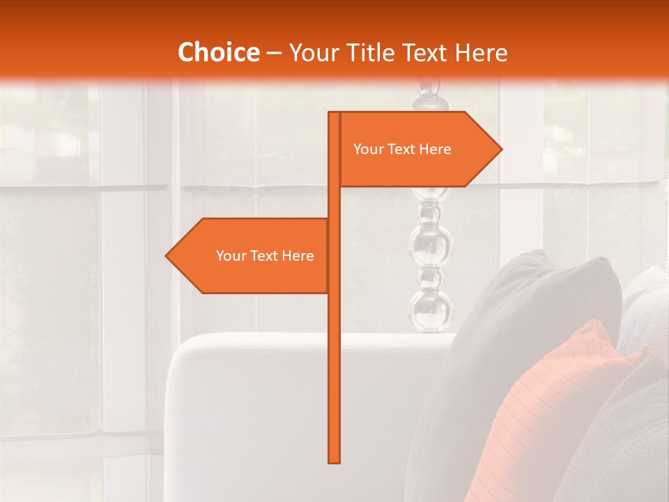 Living Room Domestic Home PowerPoint Template