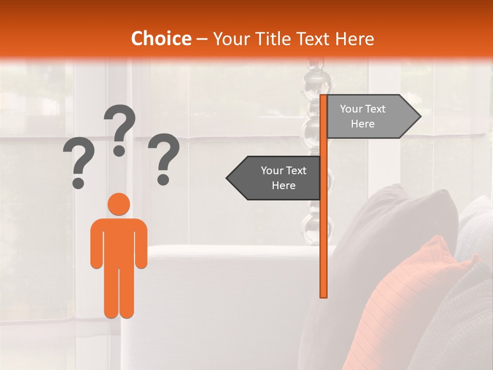 Living Room Domestic Home PowerPoint Template