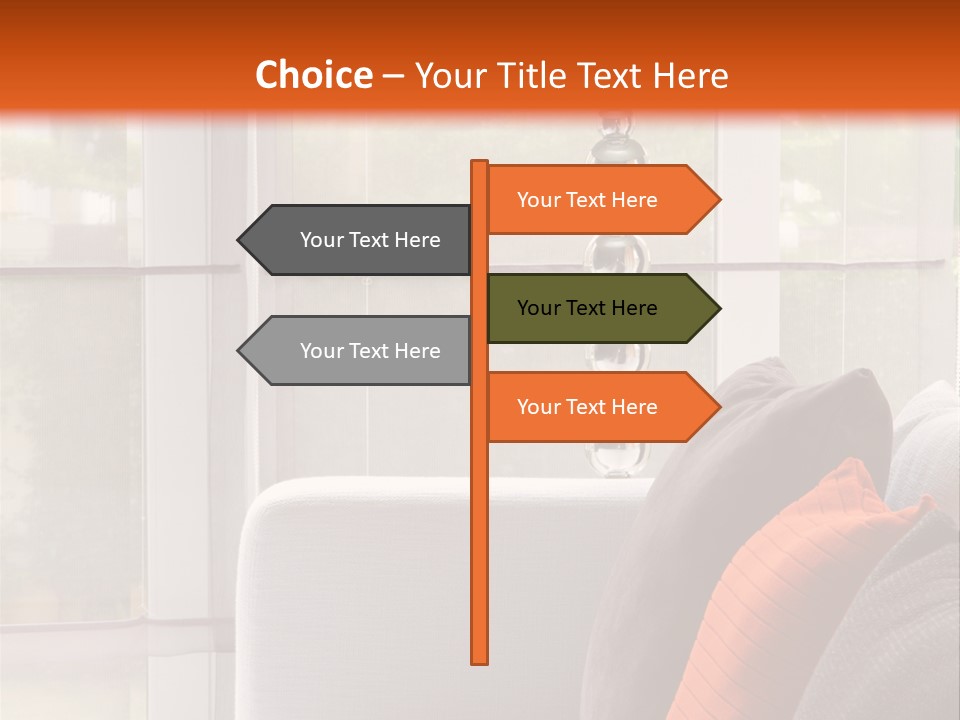 Living Room Domestic Home PowerPoint Template
