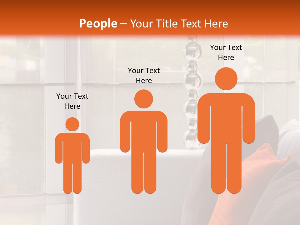 Living Room Domestic Home PowerPoint Template