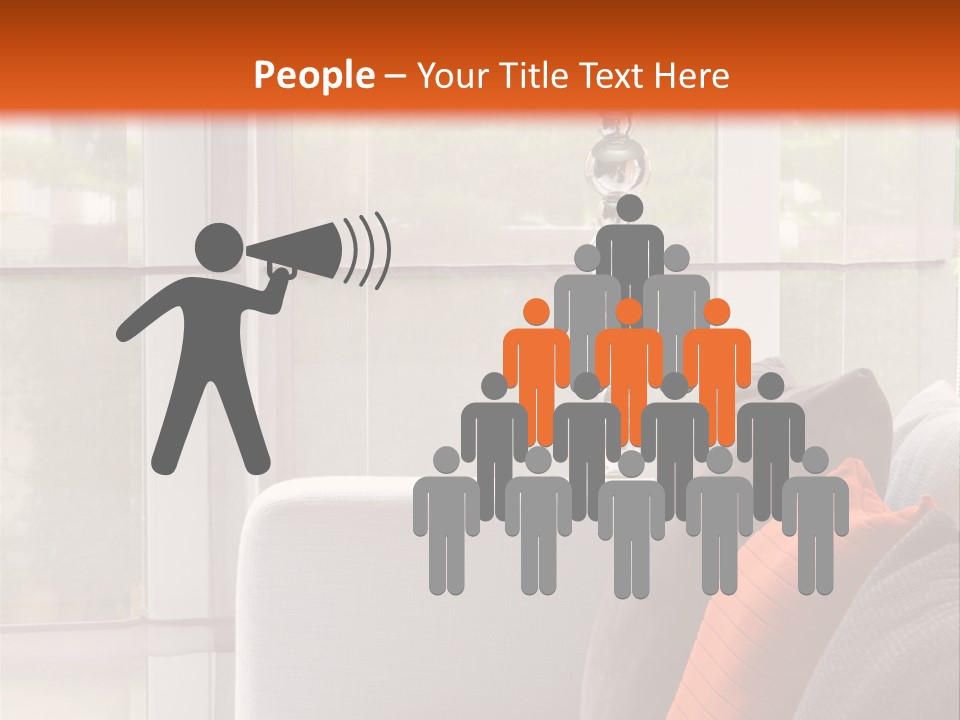 Living Room Domestic Home PowerPoint Template