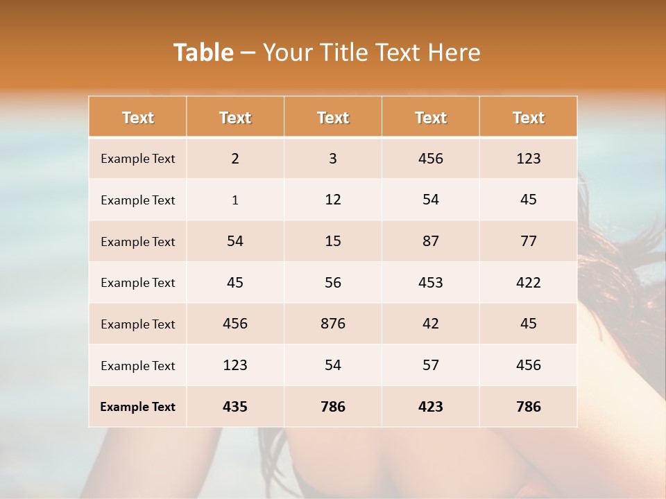 Modern Attractive Female PowerPoint Template