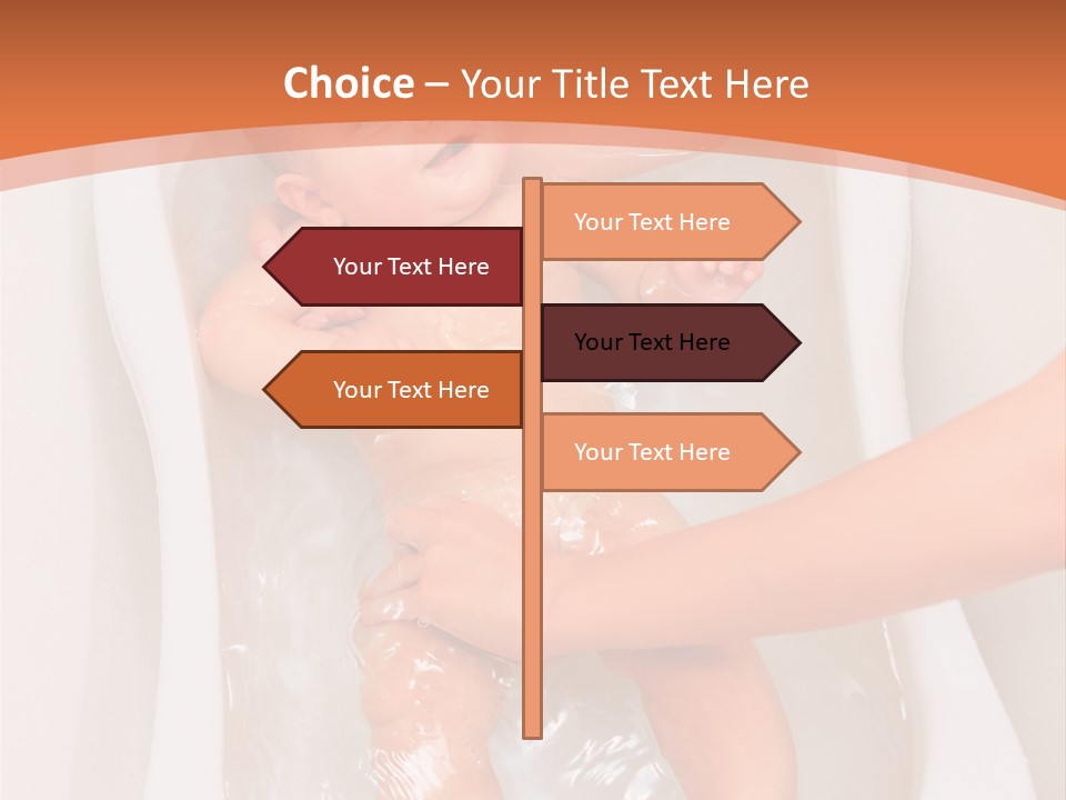 Hand Happy Enjoy PowerPoint Template