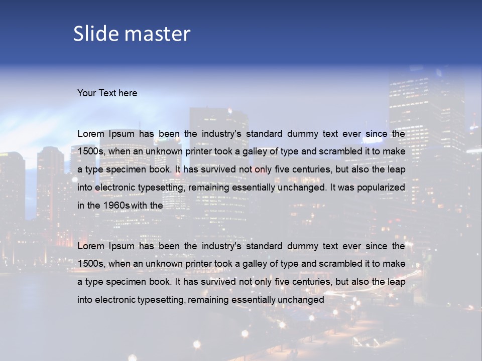 Harbor Waterside Attraction PowerPoint Template
