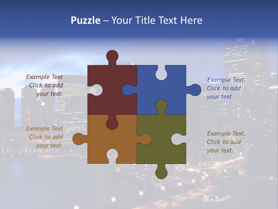 Harbor Waterside Attraction PowerPoint Template