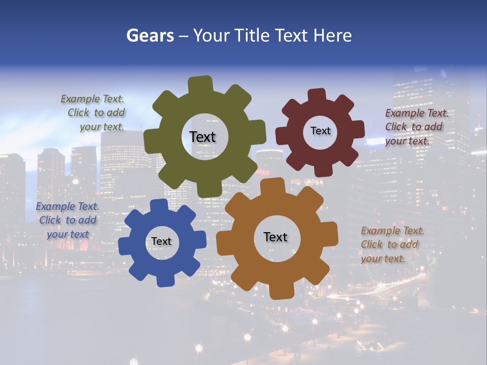 Harbor Waterside Attraction PowerPoint Template