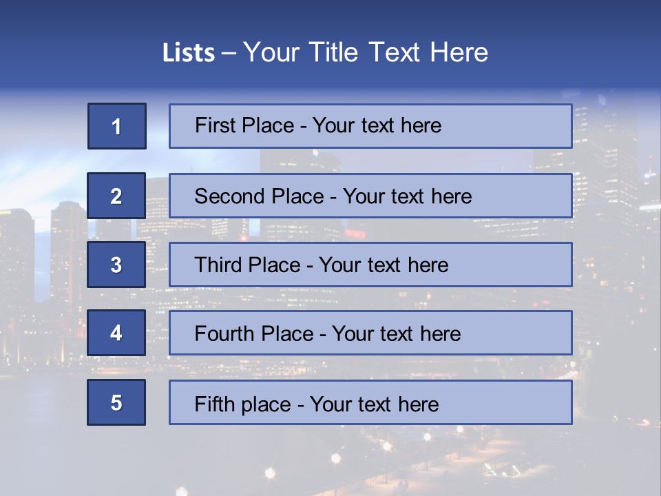 Harbor Waterside Attraction PowerPoint Template