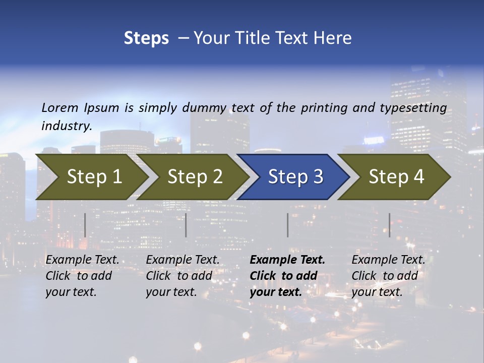 Harbor Waterside Attraction PowerPoint Template