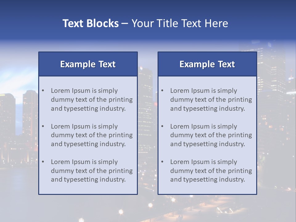 Harbor Waterside Attraction PowerPoint Template