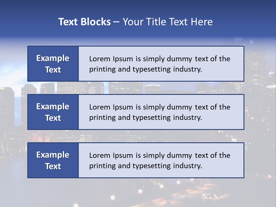 Harbor Waterside Attraction PowerPoint Template