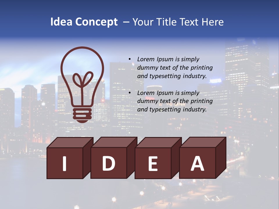 Harbor Waterside Attraction PowerPoint Template