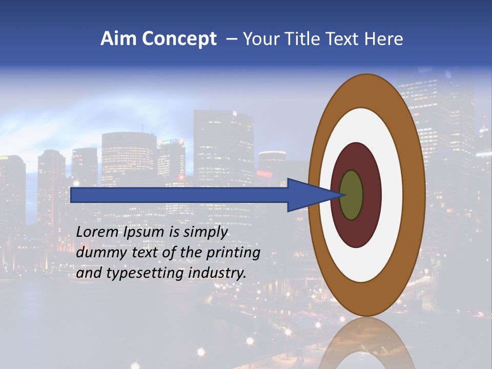 Harbor Waterside Attraction PowerPoint Template