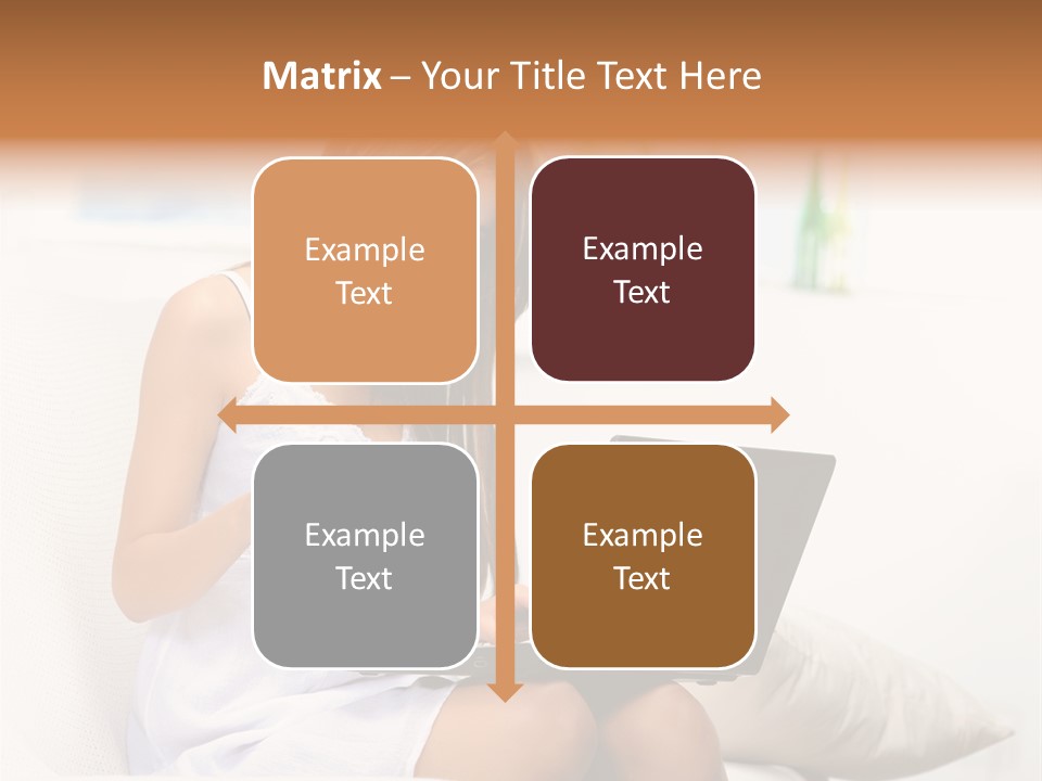 Connected Internet Female PowerPoint Template