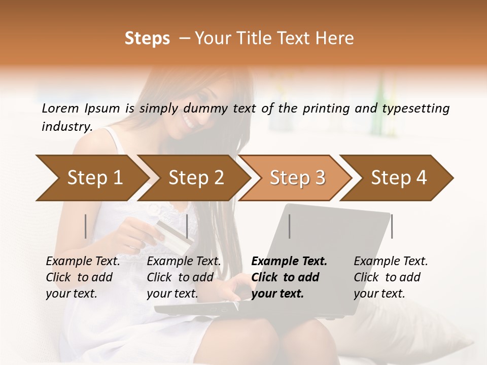 Connected Internet Female PowerPoint Template