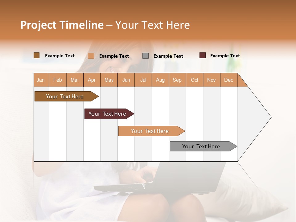 Connected Internet Female PowerPoint Template