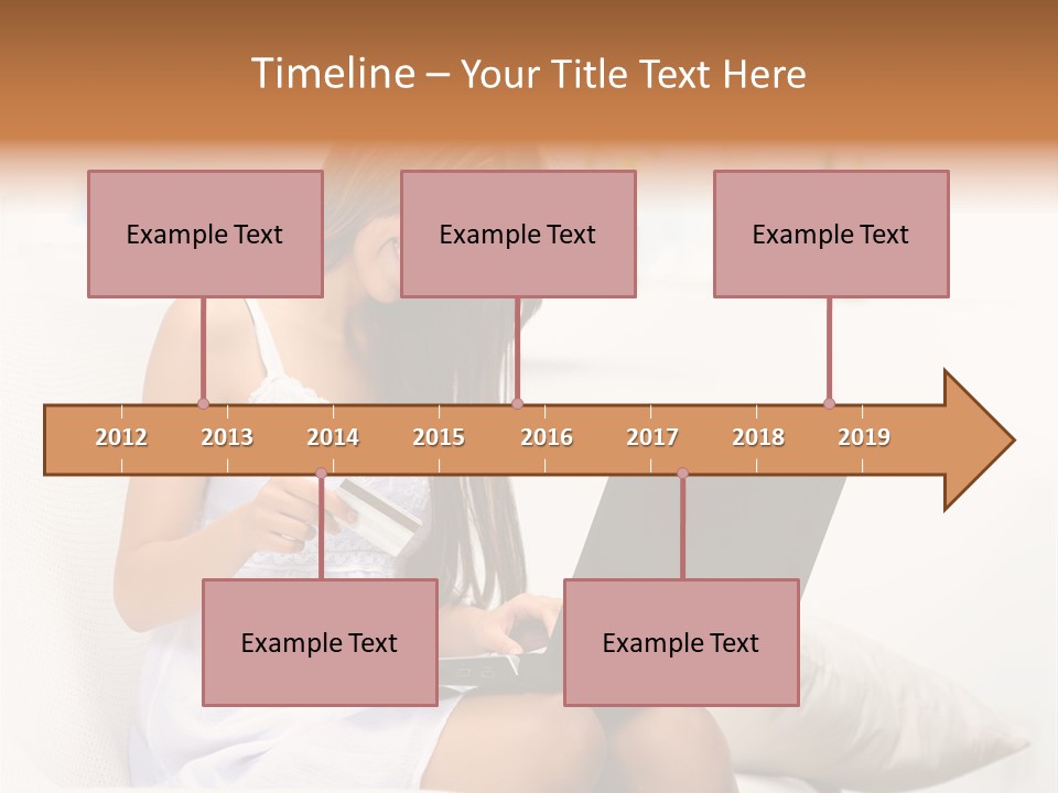 Connected Internet Female PowerPoint Template