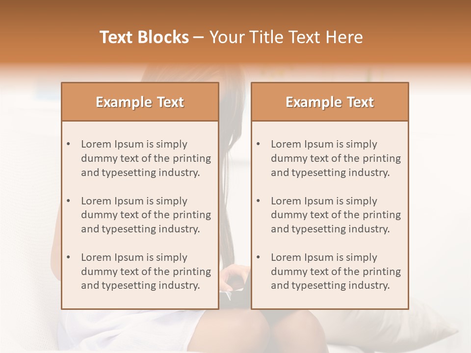 Connected Internet Female PowerPoint Template