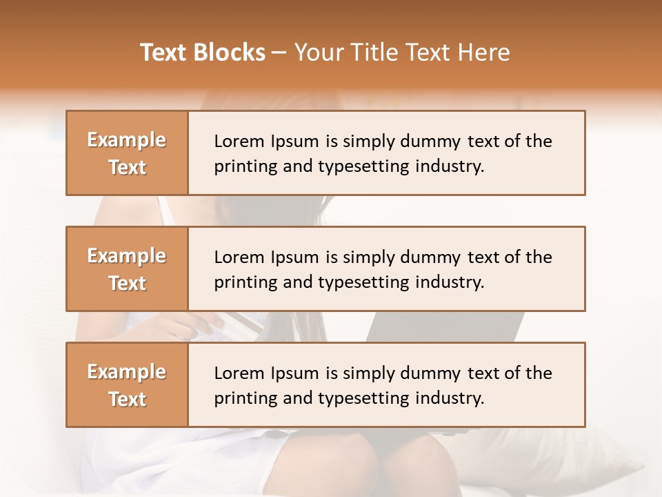 Connected Internet Female PowerPoint Template