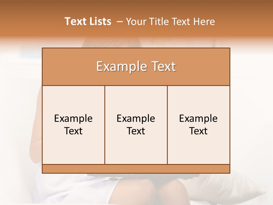 Connected Internet Female PowerPoint Template