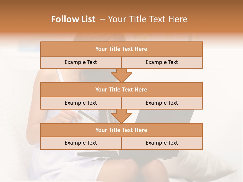 Connected Internet Female PowerPoint Template