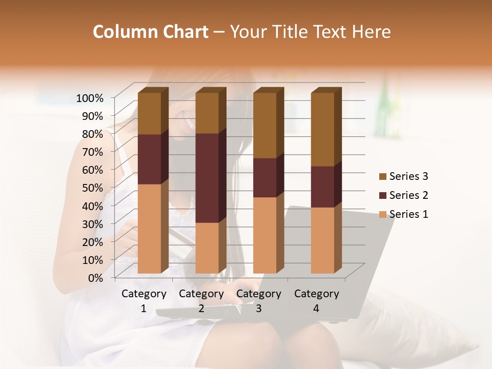 Connected Internet Female PowerPoint Template