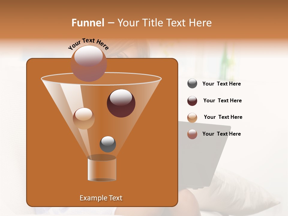 Connected Internet Female PowerPoint Template