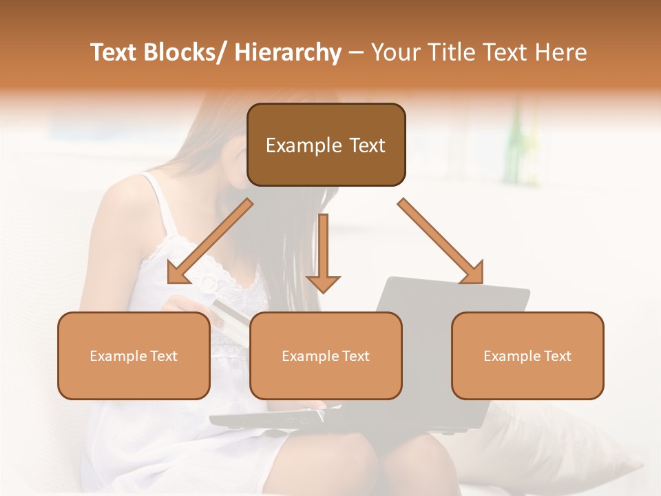 Connected Internet Female PowerPoint Template