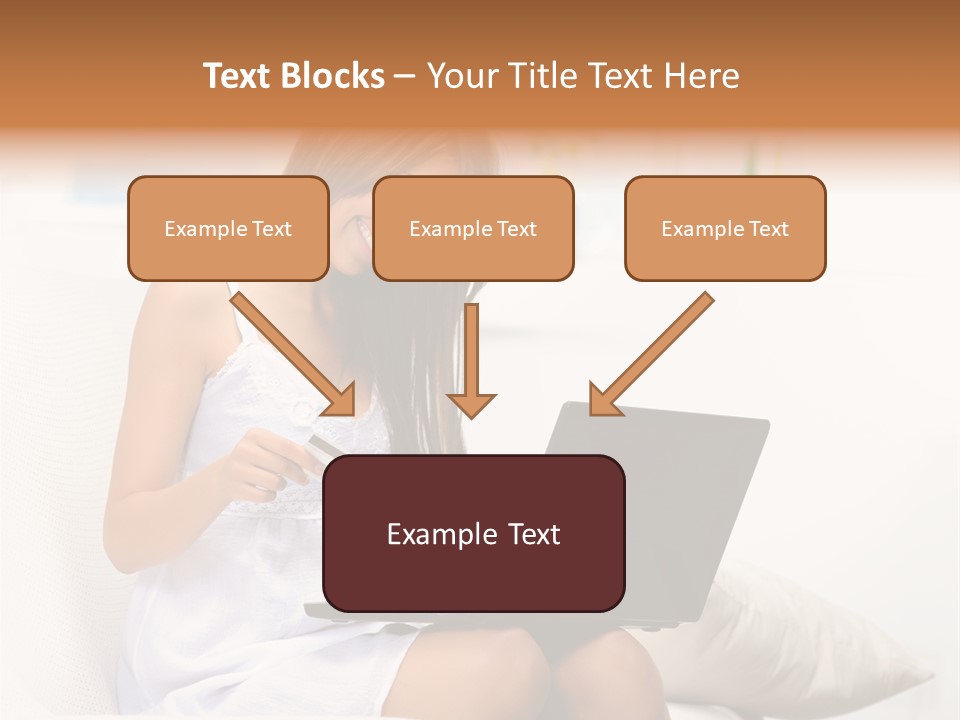Connected Internet Female PowerPoint Template