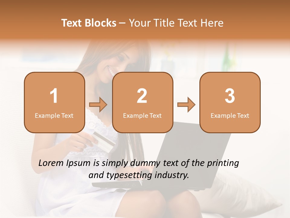 Connected Internet Female PowerPoint Template