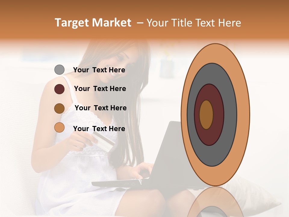 Connected Internet Female PowerPoint Template