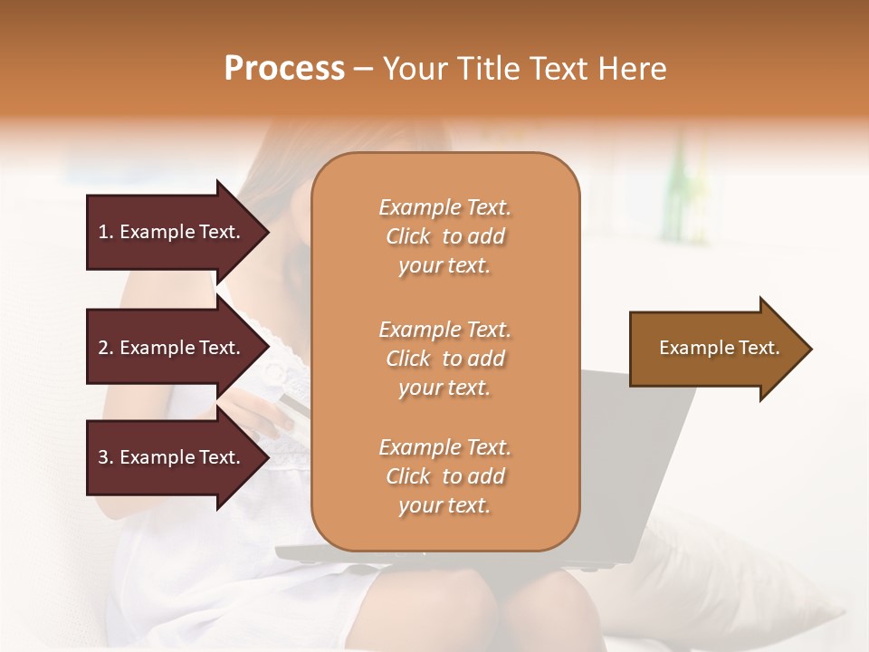 Connected Internet Female PowerPoint Template