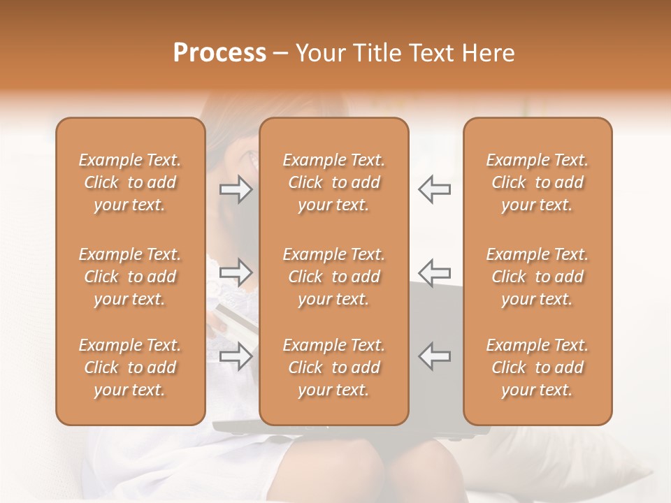 Connected Internet Female PowerPoint Template