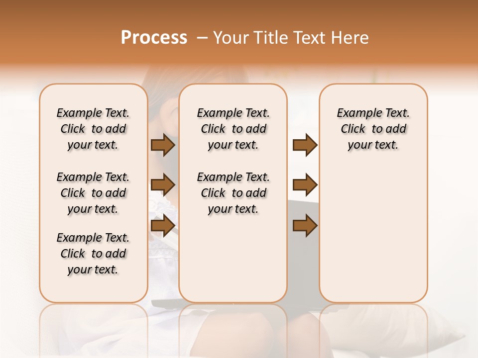 Connected Internet Female PowerPoint Template