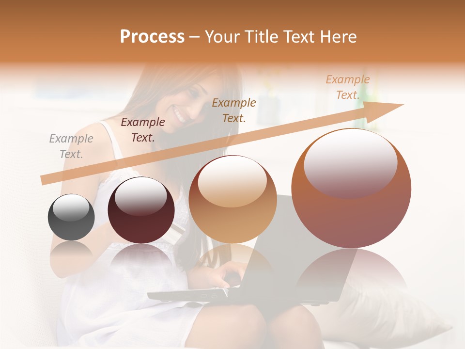 Connected Internet Female PowerPoint Template