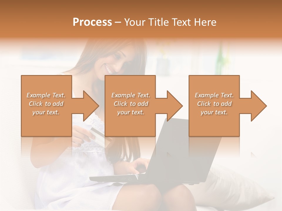 Connected Internet Female PowerPoint Template