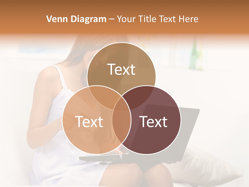 Connected Internet Female PowerPoint Template