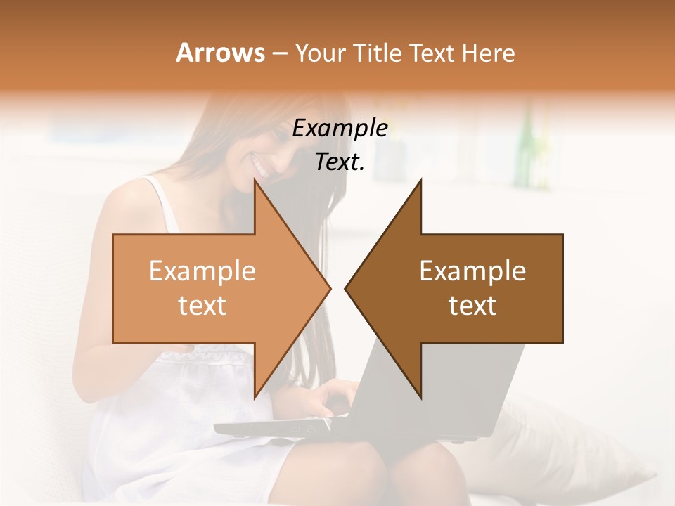 Connected Internet Female PowerPoint Template
