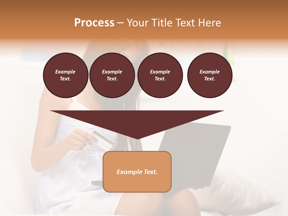 Connected Internet Female PowerPoint Template
