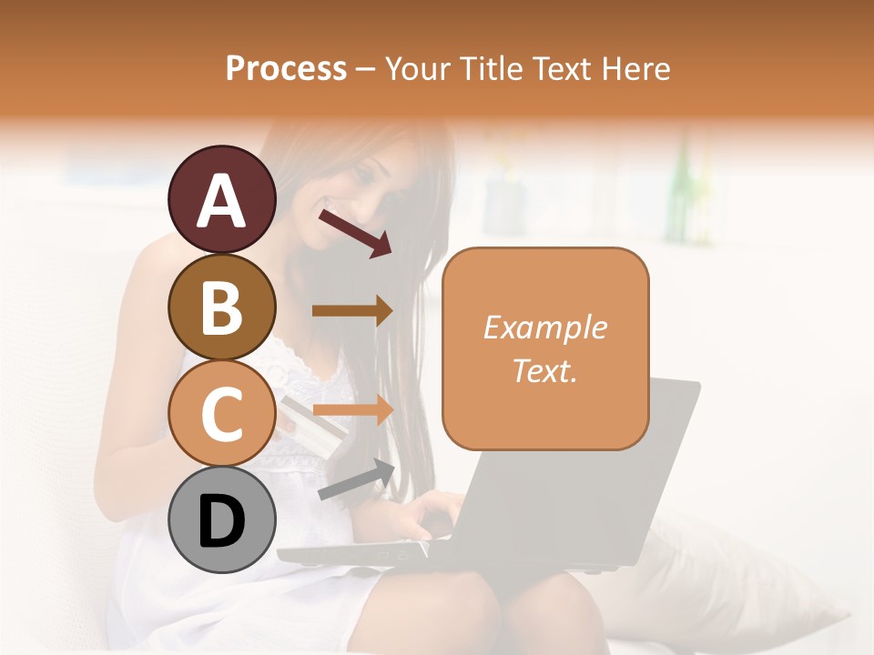 Connected Internet Female PowerPoint Template