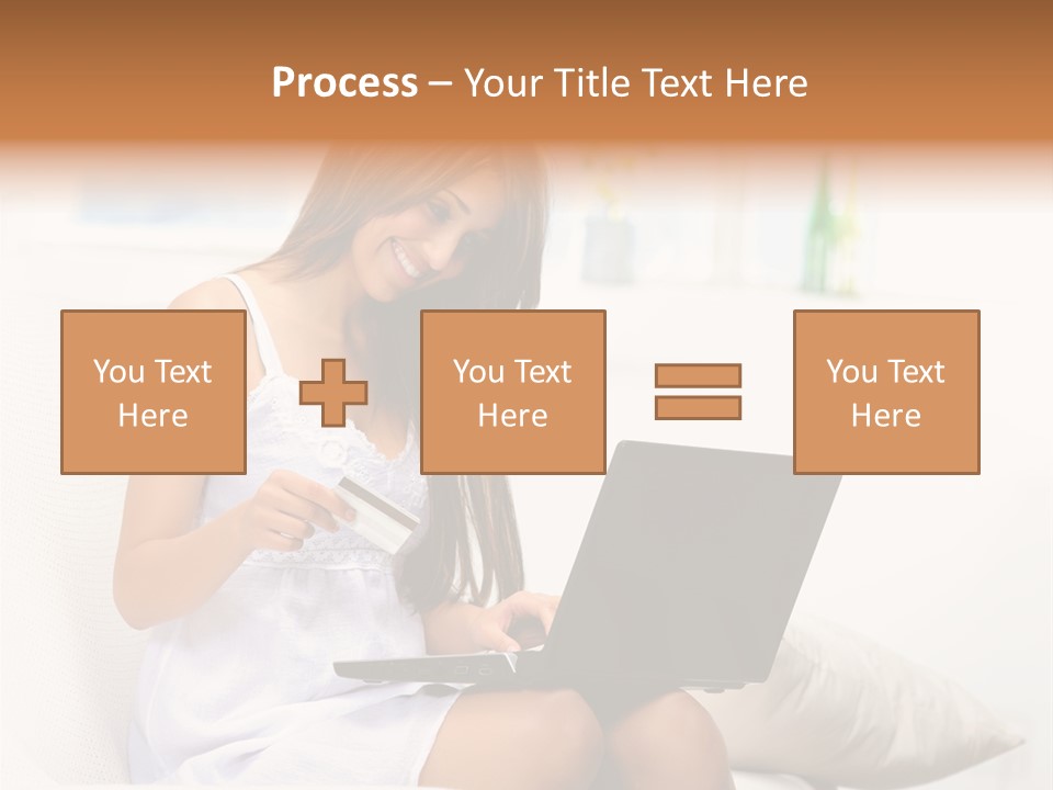 Connected Internet Female PowerPoint Template