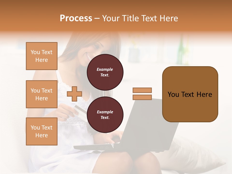Connected Internet Female PowerPoint Template