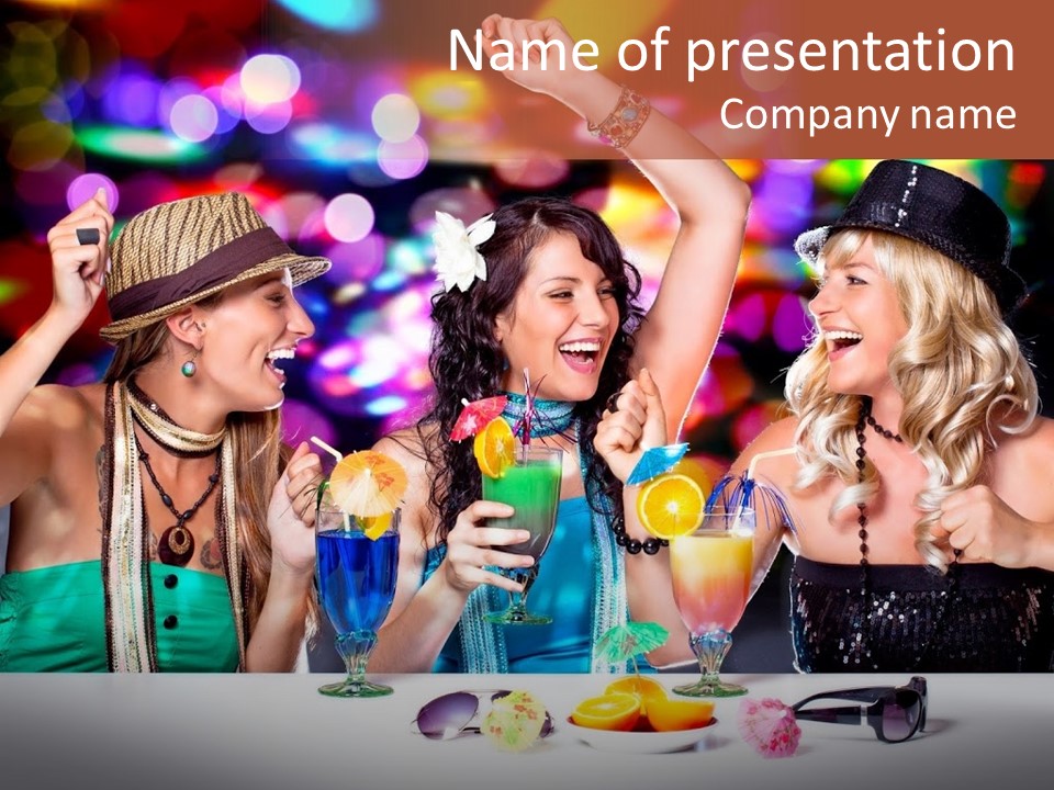 Lights Club Fun PowerPoint Template