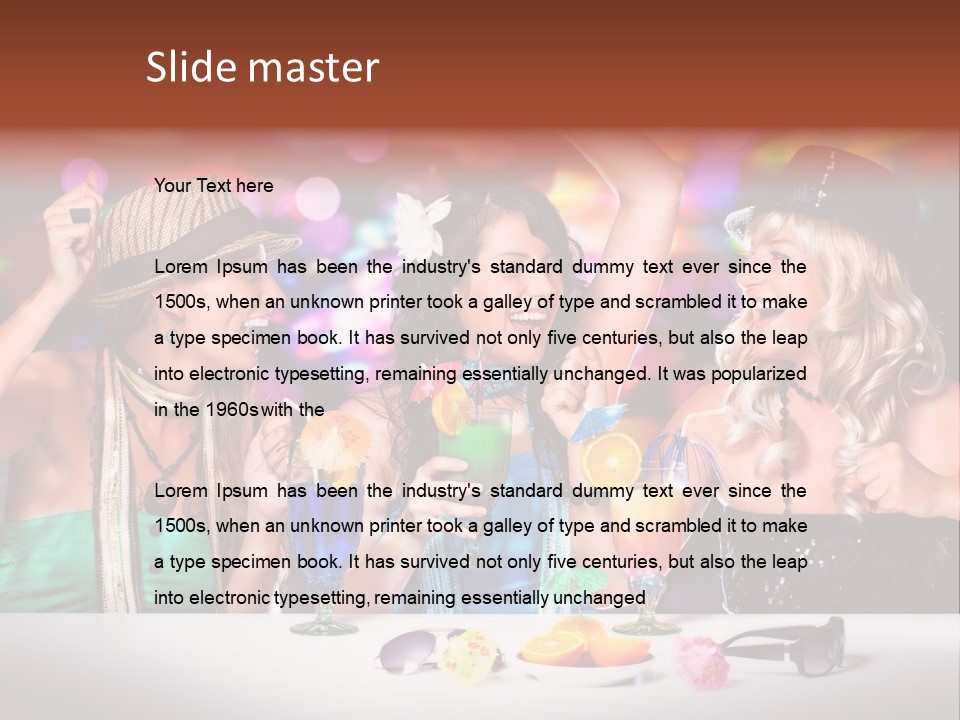 Lights Club Fun PowerPoint Template