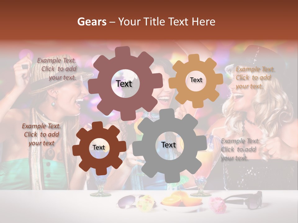 Lights Club Fun PowerPoint Template