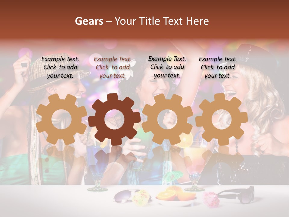 Lights Club Fun PowerPoint Template