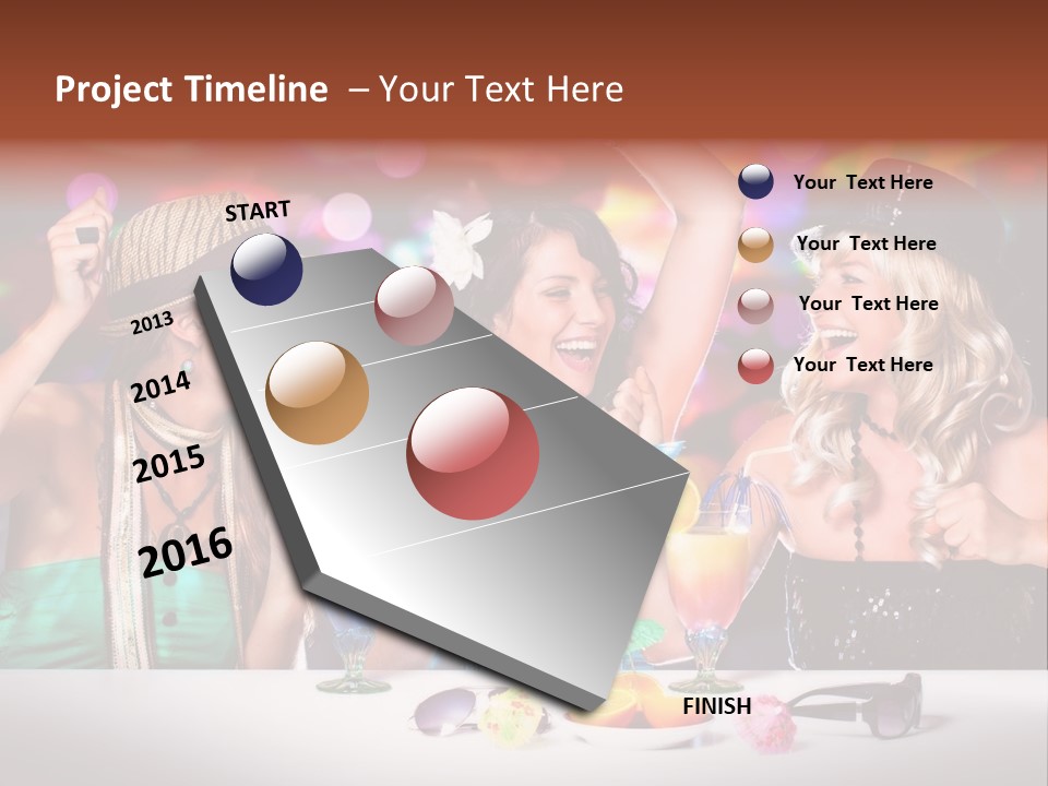 Lights Club Fun PowerPoint Template