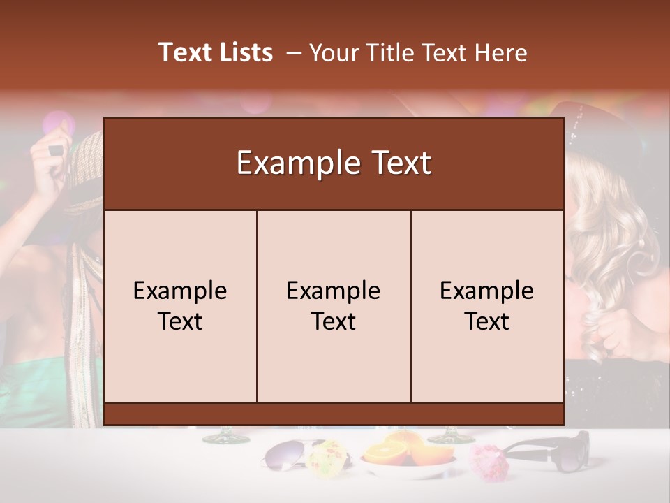 Lights Club Fun PowerPoint Template