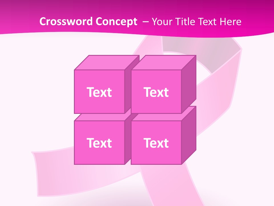 Symbol Shadow Pink PowerPoint Template