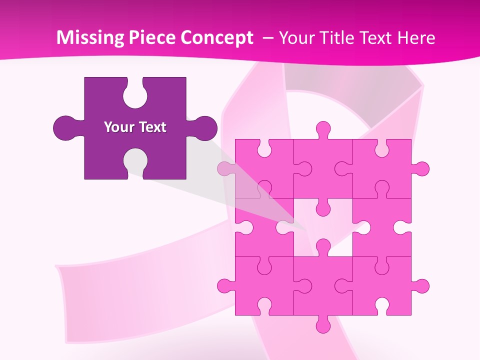 Symbol Shadow Pink PowerPoint Template